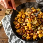 « Je la prépare en 10 minutes pour toute la famille » : ma poêlée poireaux-pommes-lardons ultra gourmande et rapide