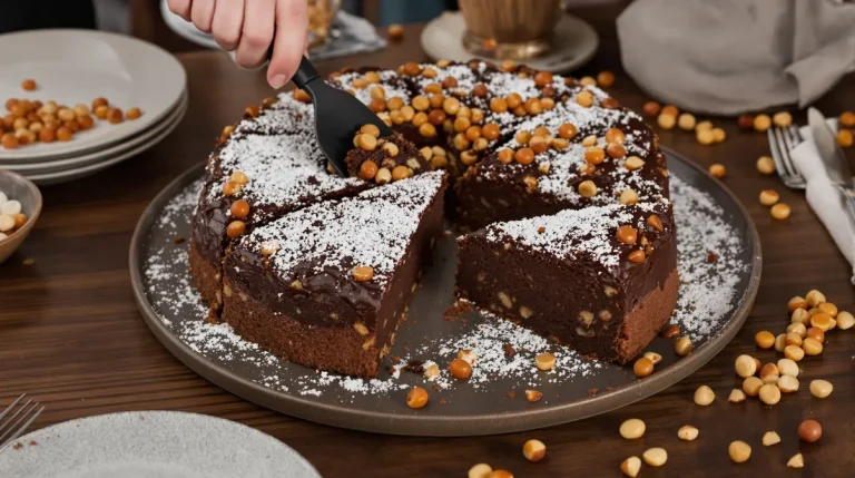 C'est la nouvelle recette qui fait fureur cet hiver : le gâteau noisettes-chocolat à la croûte ultra craquante (et vraiment facile)