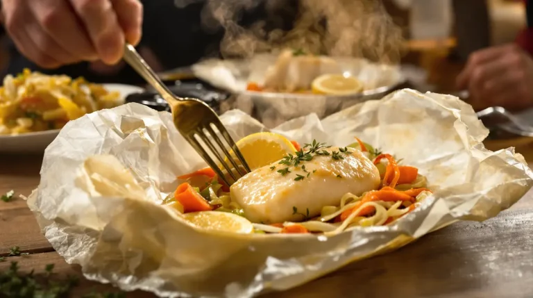 Cabillaud en papillote aux légumes de saison : fondant, léger et prêt en 12 minutes