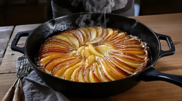 Ce gâteau aux pommes à la poêle devient vite votre dessert fétiche, ultra facile et rapide