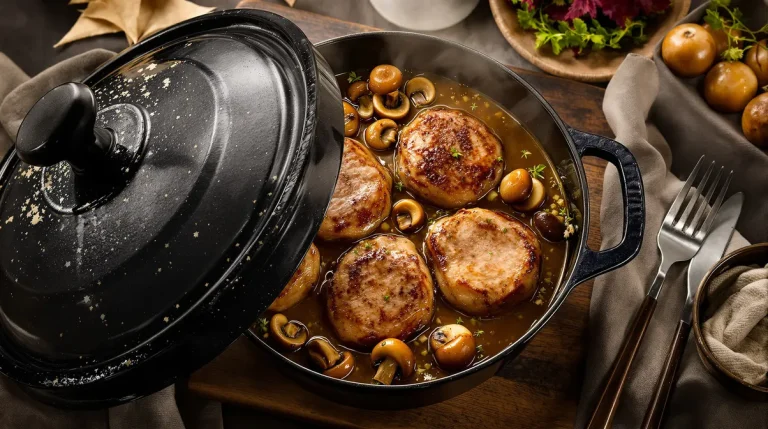 Filet mignon aux champignons et moutarde : un plat fondant, crémeux et prêt en 30 minutes