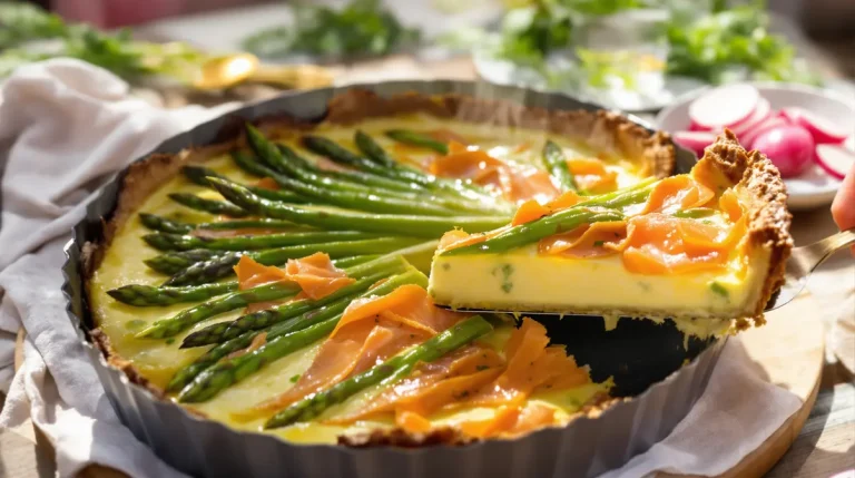 « La meilleure quiche pour le printemps » : cette recette aux asperges et au saumon profite à la saison « La meilleure quiche pour le printemps » : cette recette aux asperges et au saumon profite à la saison