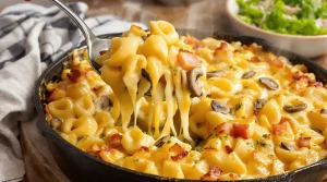 « Mon gratin de tortellini jambon-champignons reste crémeux » : prêt en 25 minutes