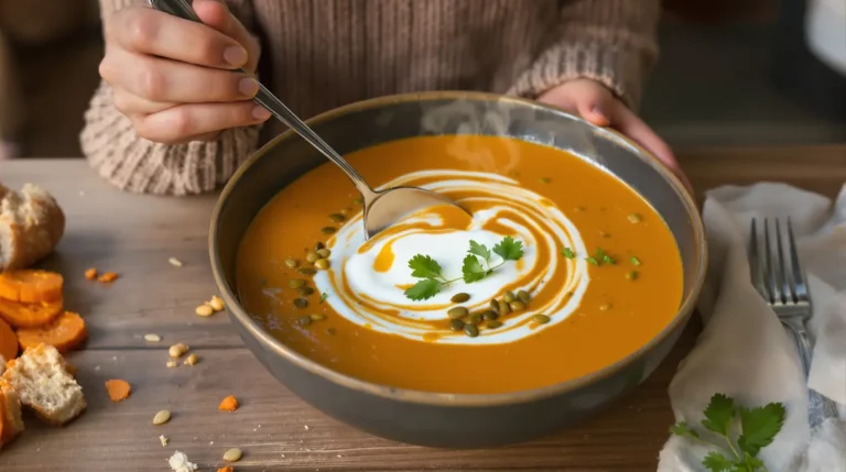 Velouté pois chiches-carottes au cumin : mon dîner complet et healthy pour les soirs de flemme