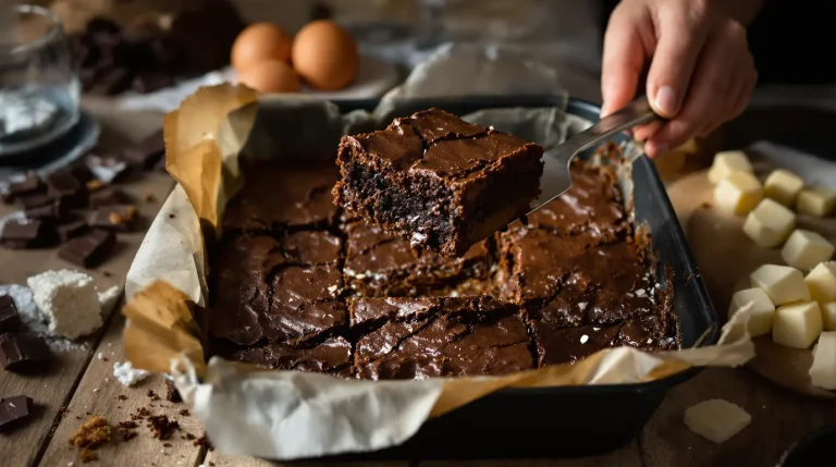 Brownie healthy express : 4 ingrédients du placard, zéro farine et un chocolat intense ultra fondant