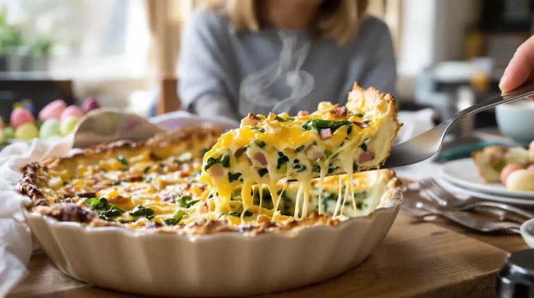 Chaque année, je prépare cette délicieuse quiche en avance pour le matin de Pâques