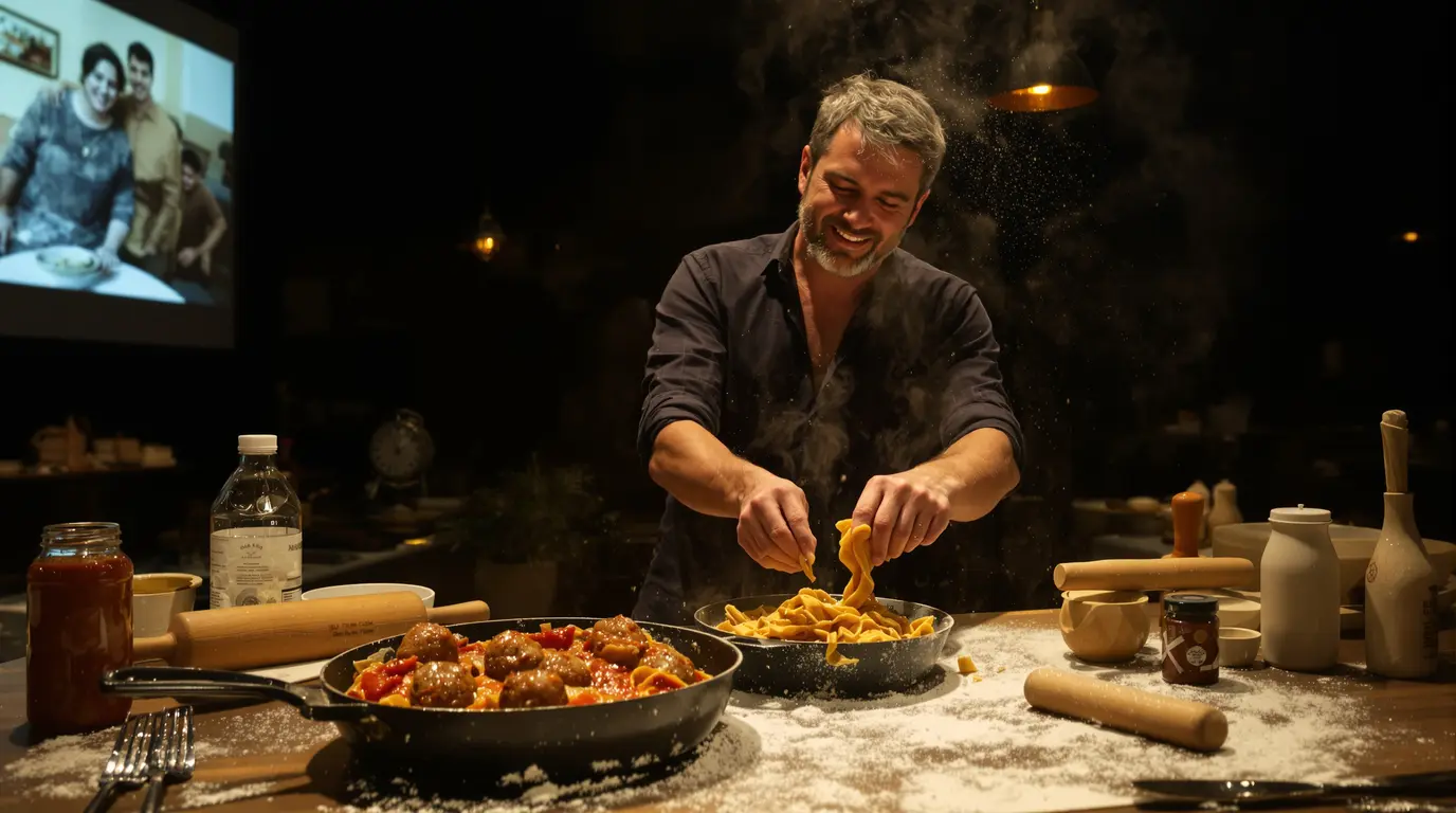 Culture en Dordogne : dans « Cònsolo », il cuisine sur scène et perpétue les traditions des grands-mères italiennes Culture en Dordogne : dans « Cònsolo », il cuisine sur scène et perpétue les traditions des grands-mères italiennes