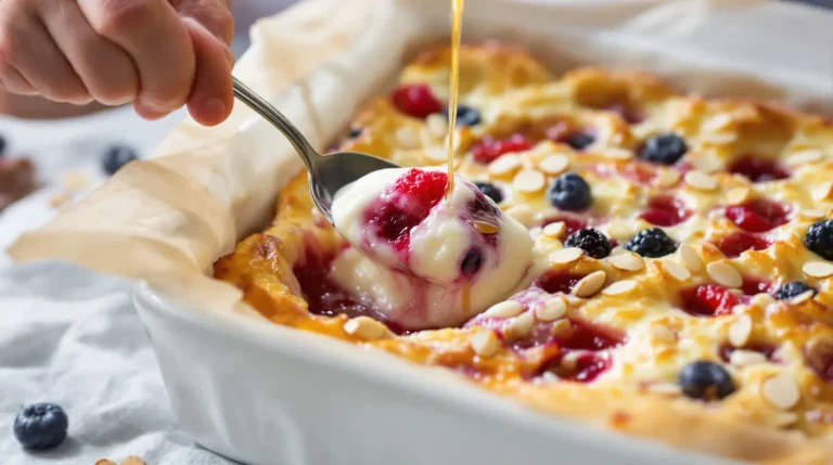 Entre le flan et le clafoutis, ce gâteau maison ne contient ni beurre ni sucre raffiné