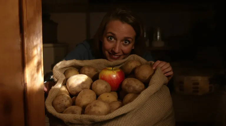 Glissez ce fruit banal dans votre sac de pommes de terre pour les garder quasi sans germes des semaines
