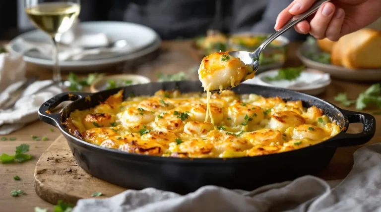Gratin poireaux–Saint-Jacques : simple à préparer, parfait pour un vrai repas de fête