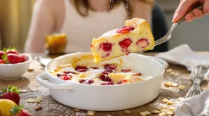 « J’ai découvert le clafoutis aux fraises, un dessert léger, simple, printanier et bluffant »