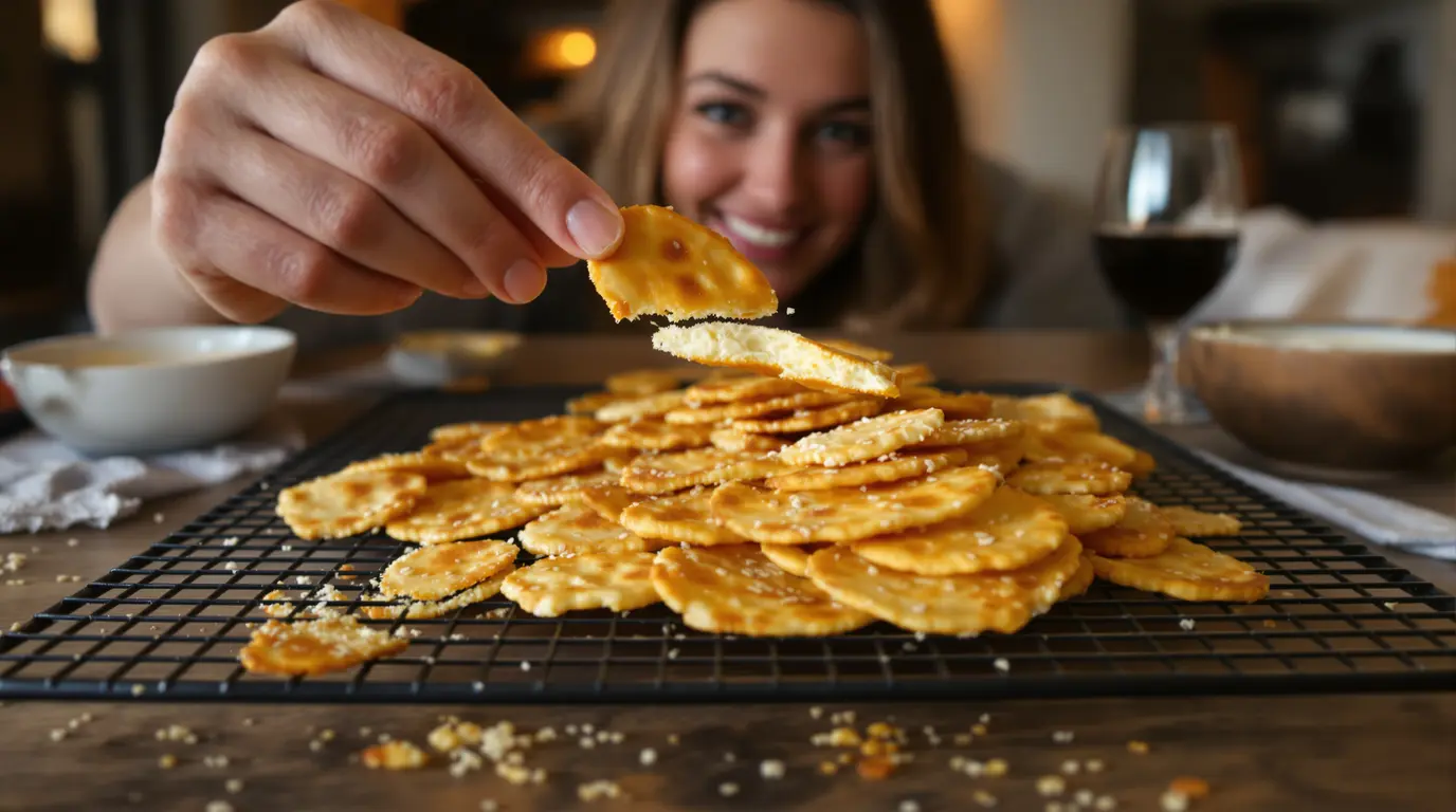 « Je les prépare en 10 minutes pour l’apéro » : mes crackers maison au fromage et graines dorées « Je les prépare en 10 minutes pour l’apéro » : mes crackers maison au fromage et graines dorées