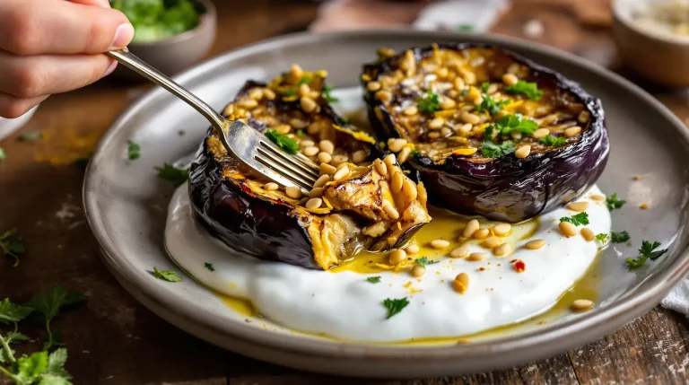 « On aurait dit un plat de resto ! » Depuis que je sers mes aubergines rôties ainsi, on me croit chef