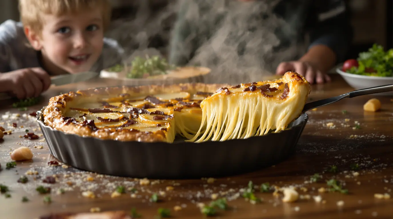 « On dirait une tartiflette, mais en mieux » : j’ai fait cette tarte à la raclette, toute ma famille l’a adorée « On dirait une tartiflette, mais en mieux » : j’ai fait cette tarte à la raclette, toute ma famille l’a adorée