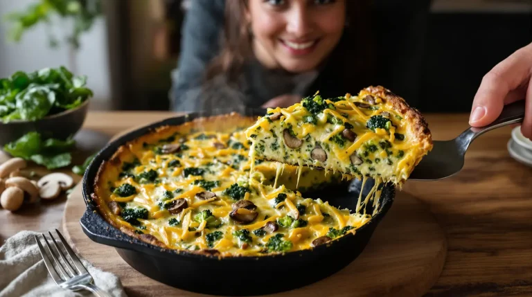Cette quiche verte sans pâte affiche 15 g de protéines par part et change vos dîners sans viande