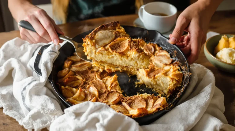 Gâteau aux pommes à la poêle : je le fais sans four, prêt en quelques minutes