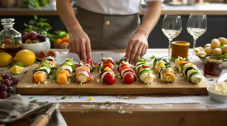 Brochette apéro à faire la veille pour un apéritif frais brochette apéro à faire la veille