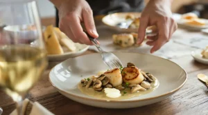 Recette coquille saint-jacques à la bretonne champignons