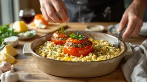 tomates farcies recette de grand-mère avec riz