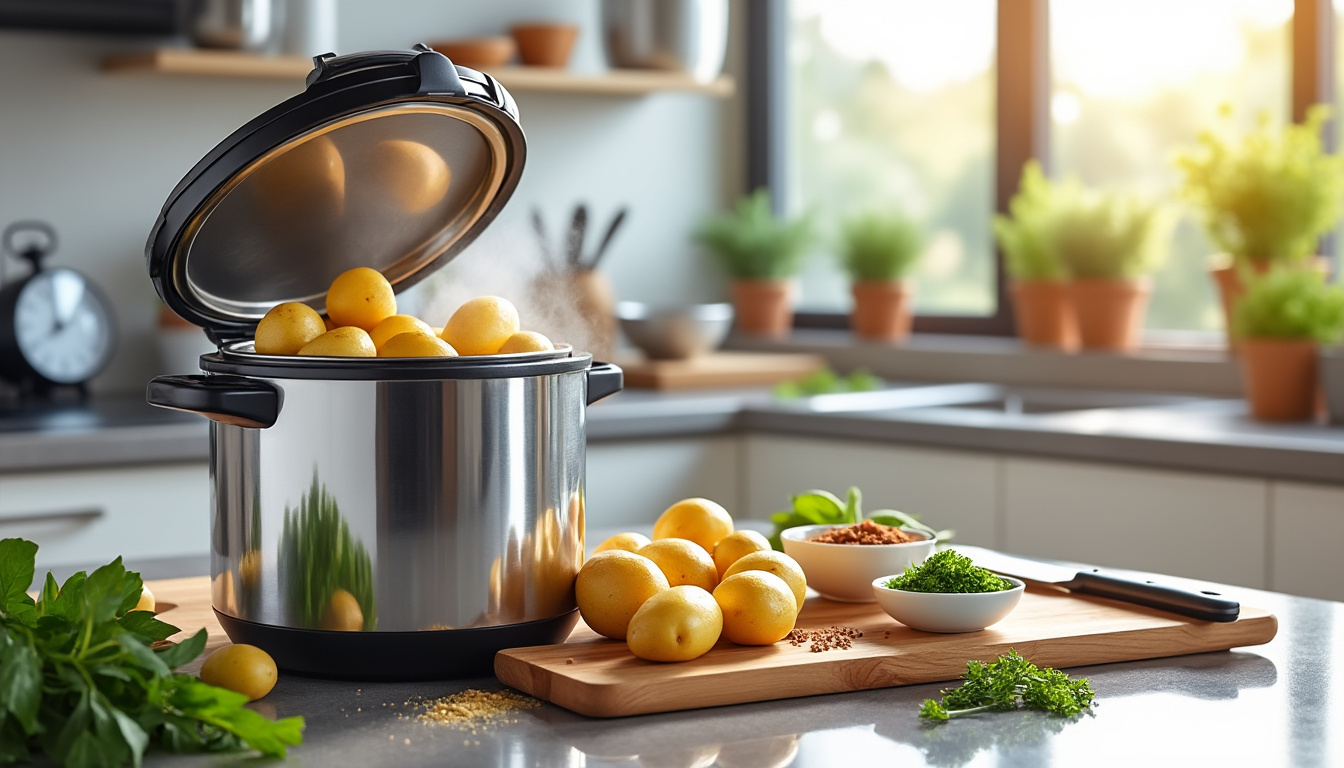 Temps de cuisson des pommes de terre à la cocotte minute : guide complet et astuces découvrez notre guide complet sur le temps de cuisson des pommes de terre à la cocotte-minute, avec des astuces pratiques pour réussir parfaitement toutes vos préparations.